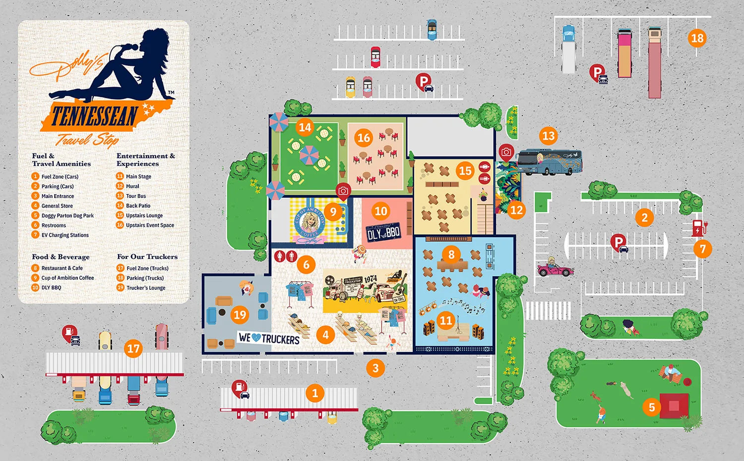 TRAVEL STOP MAP